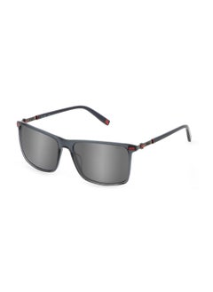 Buy Men's Square Shape  Acetate Sunglasses SFI447 574ALX - Lens Size: 57 Mm - Shiny Asphalt Grey in Saudi Arabia