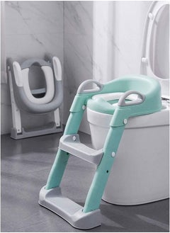 Buy Toilet Training Seat for Kids Boys Girls Comfortable Safe Potty Seat Potty Chair with Anti-Slip Pads Ladder in UAE