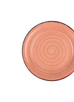 اشتري Nava Stoneware Terra Cotta Side Plate Lines 19Cm في الامارات