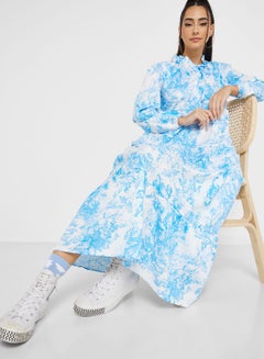 Buy Urban Minx Long Sleeve Printed Dress in Saudi Arabia