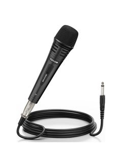 Buy Dynamic Karaoke Microphone for Singing with 16.4ft XLR Cable, Metal Handheld Mic Compatible with Karaoke Machine,Speaker,Amp,Mixer for Karaoke Singing, Speech, Wedding and Outdoor Activity in UAE