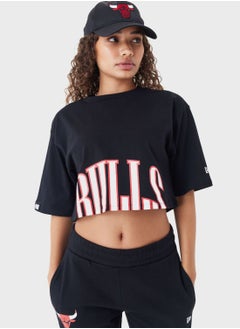 Buy Chicago Bulls Wordmark Cropped T-Shirt in Saudi Arabia