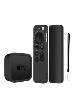 اشتري Silicone Case for Apple TV 4K Siri Remote 2021 with Silicone TV Box Case for Apple TV 4K 2021 Shock Resistant Slip Resistant and Drop Resistant في الامارات