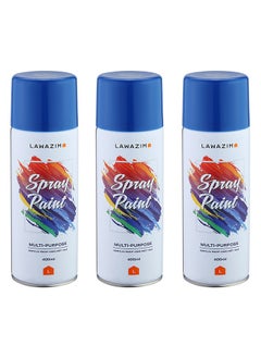 Buy Pack Of 3 Spray Paint Set - 21 Medium Blue in Saudi Arabia