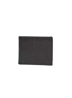 Buy Fashionable Logo Embellished Genuine Leather Bi-Fold Wallet With Card Holder And Id Window in Egypt