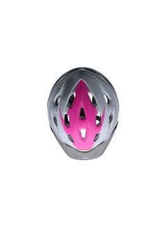 Buy High Quality Women's Bike Helmet Pink and Grey 14 x 9 x 7 Inch 7063313 in Saudi Arabia