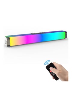 Buy Soundbar Speaker RGB LED Light Bar with Several Colors for Perfect Sound and Entertainment System TV Wall Mount Bluetooth AUX Optical and HDMI Connection in UAE