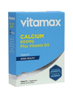 اشتري Calcium 600MG + Vitamin D3 400IU Tab 30's في السعودية