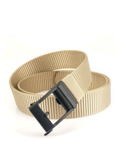 اشتري Men's Automatic Buckle Belt Nylon Belts Waistband Solid Color Wide في السعودية