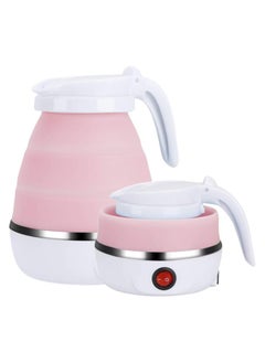 Buy Foldable kettle, Portable Foldable Electric Kettle for Travel Food Grade Silicone Electric Water Heater Collapses, pink, 78630000, 17.2 x 13.2 cm in UAE