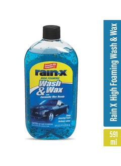 Buy Carnauba Wax Protection Beads Deep Cleaning Foam Brilliant Shine 591ml RAIN-X Wash & Wax High Foaming in Saudi Arabia