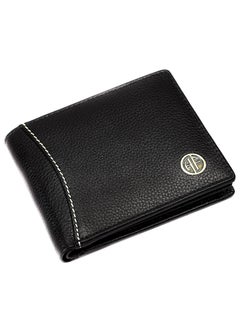 اشتري Leather Wallets for Men, Black - RFID Protected Leather Wallet for Men - Mens Wallet with 6 Credit/Debit Card Slots - Purse for Men - Gift for Him في الامارات