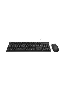 Buy Hood - KM 330 USB - Keyboard and Mouse M/M 12 Hot Keys/Slim USB/Ultra Durable/Mouse Key Surface: 1000 DPI/3D, Black in Egypt