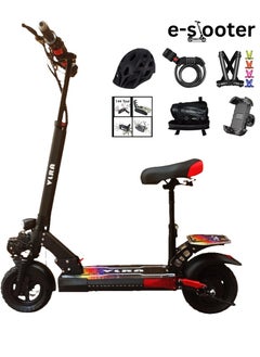 Buy C10 Adults Electric Scooter 48V13AH Battery,3000W Big motor, Large Digital Display, 65 km/h Speed, RGB lights, 10 Inch Off-Road Tires, Includes Free Helmet, Tool Kit, Safety Belt, Mobile Holder, and Lock in UAE