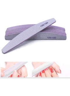 Buy Nail File 10 PCS Professional Nail Files Double Sided Emery Board Nail Styling Tools Pet Grooming Tools for Home and Salon Use in UAE