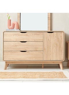 Buy Nordica 3-Drawers Dresser Without Mirror 76x120x45 cm in UAE