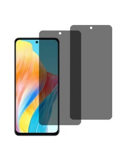 اشتري 2 Pack Privacy Screen Protector Compatible for OPPO A98 5G With Easy InstallationScratch Resistant Glass 9H Hardness Anti Spy Anti Peeping Tempered Glass Film Protector Full Coverage Protector في السعودية