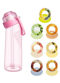 Buy Sports Air Water Bottle with Flavor Pods,21.9 Oz/650ml Fruit Fragrance Water Bottle,Scent Water Cup,Sports Water Cup Suitable for Outdoor Sports in UAE