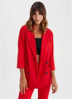 Buy Woman Oversize Fit Regular Long Sleeve Blazer in UAE