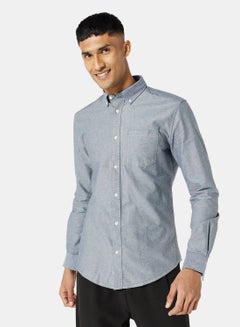 Buy Essential Slim Fit Oxford Shirt in UAE