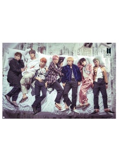 Buy BTS  Group Bed Kpop Poster in UAE