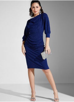 Buy Bodycon Shimmer Shift Dress in UAE