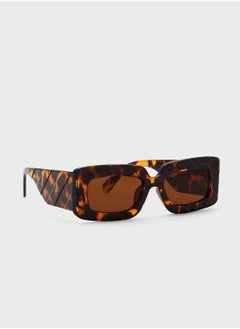 Buy Sporty Rectangular Len Sunglasses in UAE