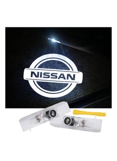 اشتري 2PCS No Fade LED Car Lights LED Welcome Lights Car Door Logo Projection Lights Eye-Catching Car Door Logo Displays Car Door Light Logo Compatible with Altima Maxima Armada Titan Quest Pathfinder TERRA في الامارات