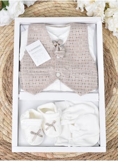 Buy 4-Piece Baby Suit Set with Gift Box in Saudi Arabia