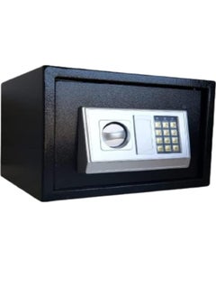 Buy Code LG safe - 20LGK - size 20*31*20 cm - black gray color - safe for home office - electronic lock - lock with key in Egypt