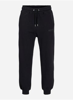 Buy Solid Cuffed Joggers with Drawstring in Saudi Arabia