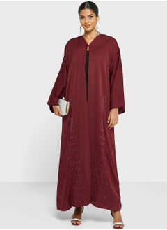 Buy Embellished Detail Abaya With Sheila in UAE