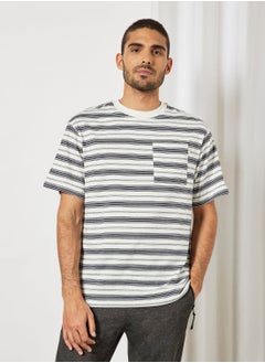 Buy Striped Pocket T-Shirt in UAE