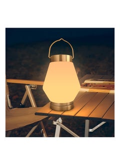 اشتري Solar Lanterns Outdoor Hanging Warm Light Rechargeable Camping Lantern Portable Cordless Vintage Waterproof Lights for Yard Garden Lawn Porch Fence 5.5x10.2in في الامارات