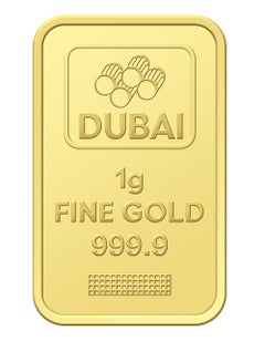Buy Dubai 1g Pure 999.9 Fine Gold Bar 24KT - 1 Gram in UAE