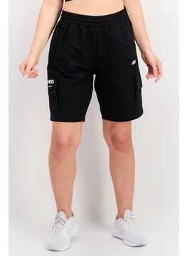 اشتري Women Straight Fit Training Shorts, Black في الامارات