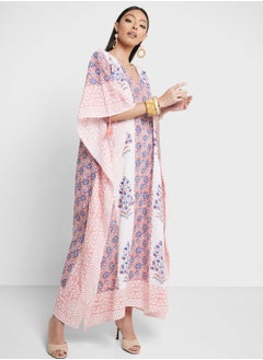 اشتري Cape Sleeve Printed Kaftan في السعودية