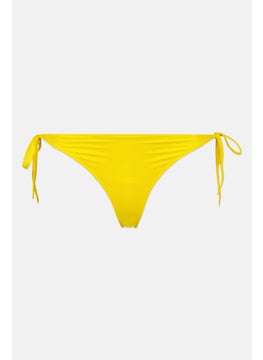 اشتري Women Brand Logo Bikini Bottom, Yellow في الامارات