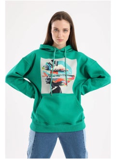 Buy Artwork Print Oversized Hoodie in Egypt