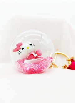 اشتري Rose Hello Kitty cat new creative quicksand shell bag pendant في السعودية