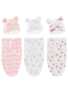 Buy 3Pcs Baby Swaddle Wrap Sleep Sacks, Adjustable Swaddling Sleep Sack, Super Soft Nursery Swaddling Blankets,Baby Sleep Sack, Baby Swaddle Blanket Wrap in UAE