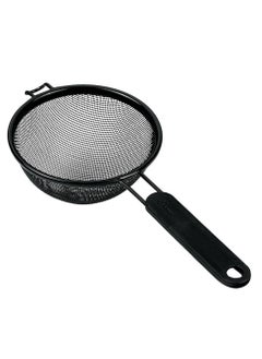 Buy Stainless Steel No-Stick Strain Plastic Handle 10 cm-Black in UAE