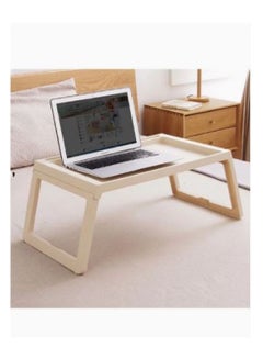 Buy Folding Bed Table beige in Saudi Arabia