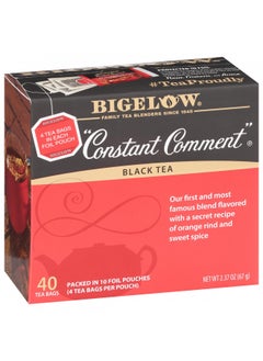 اشتري Bigelow Tea Constant Comment Black Tea, Caffeinated, 40 Count (Pack of 6), 240 Total Tea Bags في الامارات