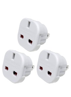 Buy UK to US Travel Adaptor Plug with Safety Shutter and Rotatable Pins, Suitable for People from UK/EU/UAE/KSA/HK/Singapore Travelling in US/JP/Canada/Australia/China etc.(3 Pieces) in Saudi Arabia