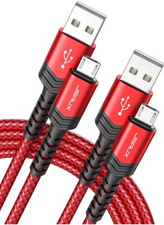 Buy JSAUX Micro USB Cable Android Charger, (1-Pack 6.6FT) Nylon Braided Cord Compatible with Galaxy S7 S6 J7 Edge Note 5, Kindle. MP3 and More-(2M) in Egypt