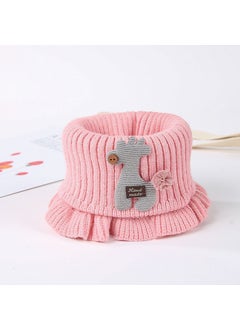 Buy Wool knitted baby scarf Winter Childrens casual collar boys and girls scarf warm baby scarf childrensPink Pink in Saudi Arabia