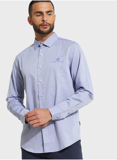 Buy Textured Slim Fit Shirt in Saudi Arabia