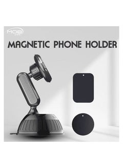 Buy MOB Car Phone Holder 360° Rotating Adjustable Car Foldable Magnetic Mobile Holder in Saudi Arabia