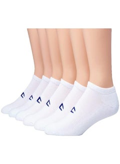 Buy Champion womens 6-pack Logo No Show Socks, White, 5 9 US in UAE